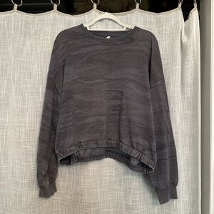 Blue Washed Camo Long-Sleeve/Sweater